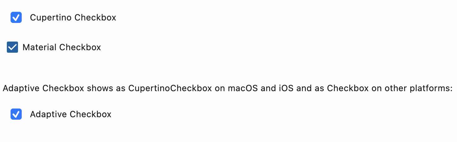 Cupertino、Material 与自适应