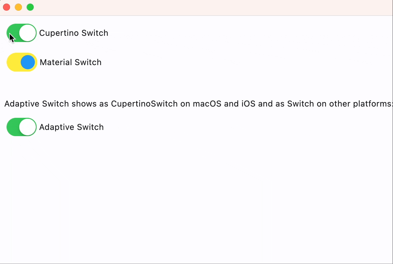 Cupertino、Material 与自适应