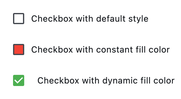 带样式的 Checkbox